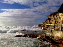 A big surf at Bronte pool