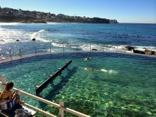 Winter swim at Bronte