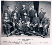 Committee members of the all male Eastern Suburbs Swimming Club - 1906. Most likely derived from the Waverely Swimming Club